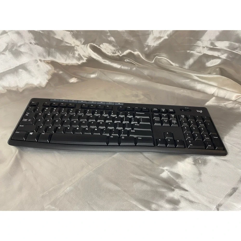 Logitech K270 Wireless Keyboard Untested FOR PARTS- No USB Receiver